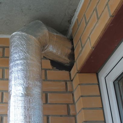 Монтажа канальных кондиционеров и приточно-вытяжной установки в городской квартире - 8