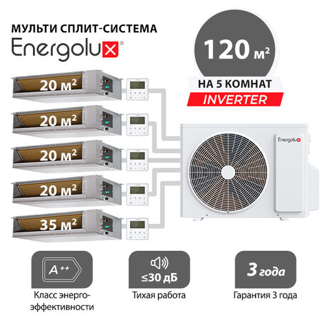 Мульти сплит система Energolux SAD07M1-AIx4 + SAD12M1-AI/ SAM42M2-AI/5 (комплект)