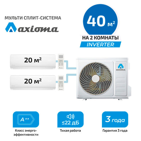 Мульти сплит система Axioma ASX07MH1Z1Rx2/ ASB14M2Z1R1 (комплект)