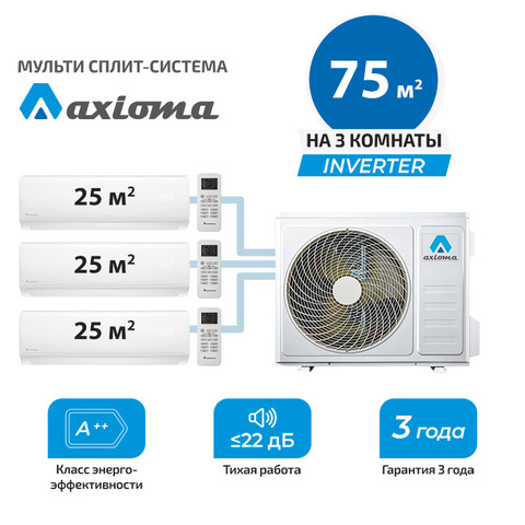Мульти сплит система Axioma ASX09MH1Z1Rx3/ ASB27M3Z1R (комплект)