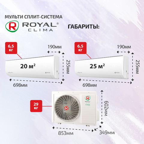 Royal Clima RCI-GLD07HN + RCI-GLD09HN/ 2TFM-17HN/OUT-4