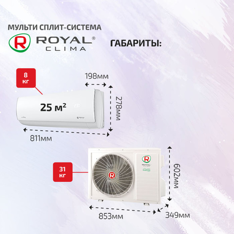 Royal Clima RCI-PFF09HNx2/ 2TFM-17HN/OUT-4