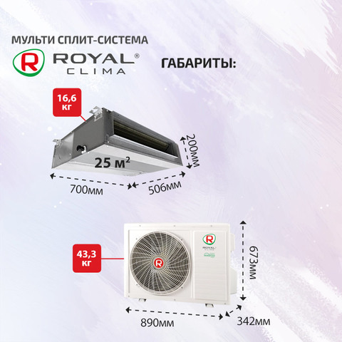 Royal Clima RCI-DMN09x3/ 3RMN-21HN/OUT-4