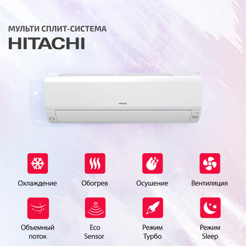 Hitachi RAK-15QPE + RAK-25RPE/ RAM-40NP2E-2