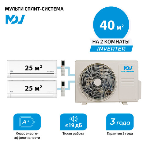 Мульти сплит система MDV MDSAI-09HRFN8x2/ MD2O-14HFN8 (комплект)