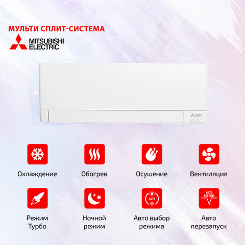 Mitsubishi Electric MSZ-AY20VGK(P)x4/ MXZ-4F80VF-2