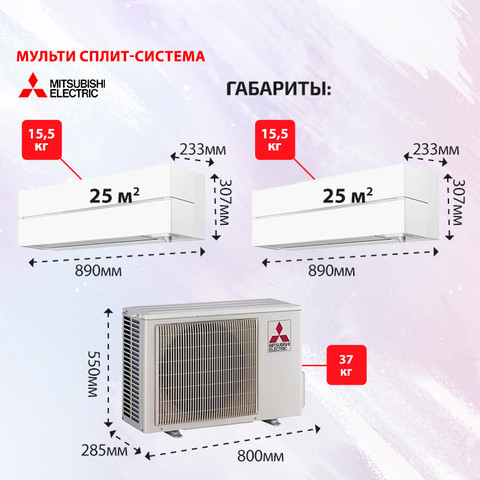 Mitsubishi Electric MSZ-LN25VGx2/ MXZ-2F53VF-4