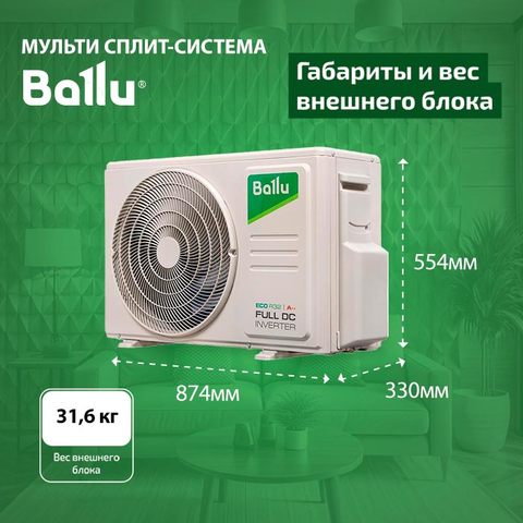 Ballu BADI-FM/in-07HN8/EUx2/ BA2OI-FM/out-14HN8/EU-5