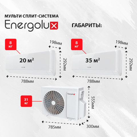 Energolux SAS07M3-AI + SAS12M3-AI/ SAM18M1-AI/2-4