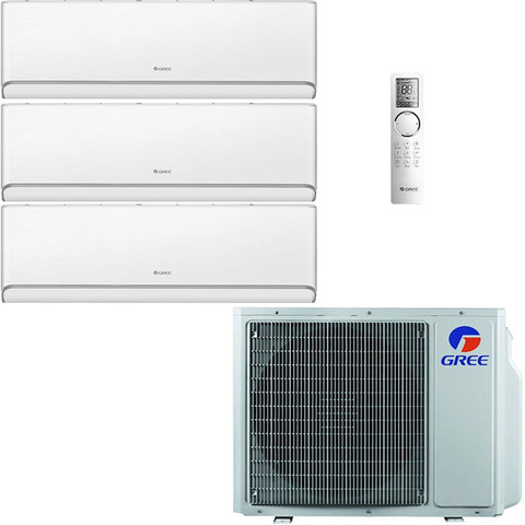 Gree GWH09AVCXB-K6DNA1B/I (white)x2 + GWH12AVCXD-K6DNA1A/I (white)/ GWHD(24)NK6OO (LCLH)