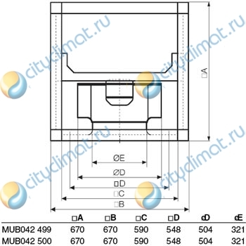 Канальный вентилятор Sysimple MUB042 500E4-A2