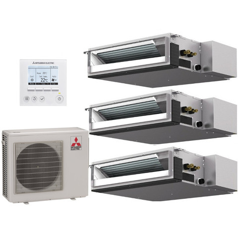 Мульти сплит система Mitsubishi Electric SEZ-M25DAx2 + SEZ-M35DA/ MXZ-3F68VF (комплект)