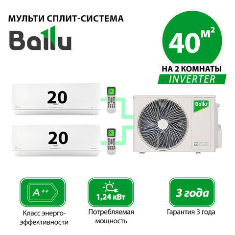 Наружный блок Ballu BA2OI-FM/out-14HN8/EU