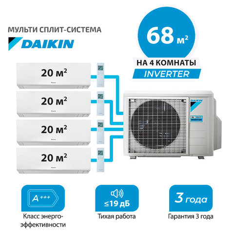 Мульти сплит система Daikin FTXM20Rx4/ 4MXM68A