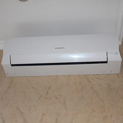 Монтаж инверторного кондиционера General в один этап по принципу "бутерброда"