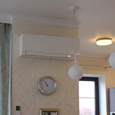 Установка двух мульти сплит систем Mitsubishi Electric в загородном доме