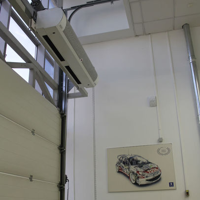 Монтаж тепловых завес в учебном центре Peugeot - Citroen - 5
