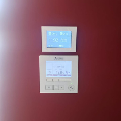 Монтаж приточной установки Бризарт и канальных кондиционеров Митсубиси Электрик в частном доме